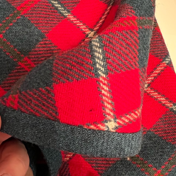 VINTAGE Bobby Brooks button up tartan plaid cape coat - Picture 8 of 10